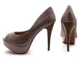 Sapato Peep toe - Meia Pata COD 890 892C